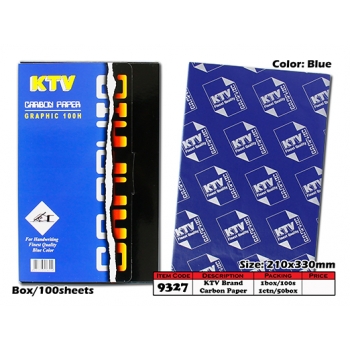9327BL KTV Brand Carbon Paper - Blue
